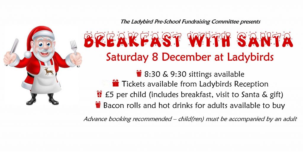 Ladybird Pre-School Breakfast with Santa