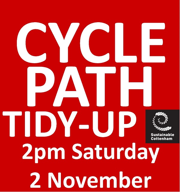 Cottenham Cycle Path Tidy-up November 2019