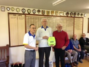 Cottenham Bowls Club Defibrillator