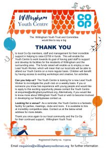 Willingham Youth Club and the Co-op