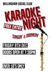 Karaoke Night Willingham Social Club