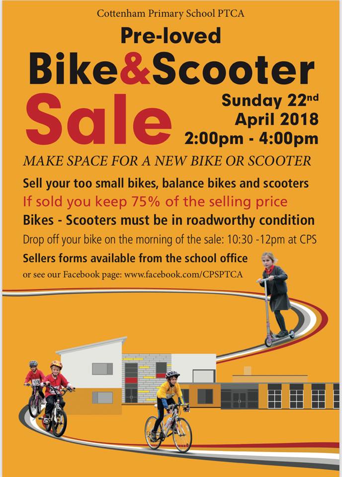 Cottenham Primary School PTCA Bike Sale