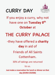 riends of All Saints Cottenham Curry Day