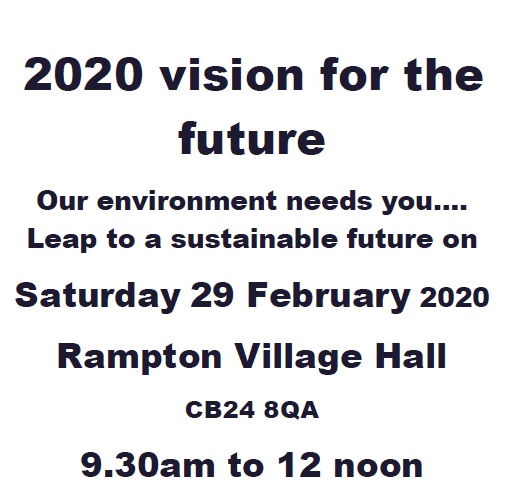 Rampton Village Hall 2020 Vision for the future